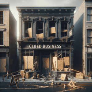 Closed Business After Fire