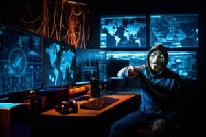 Hacker Stealing Data